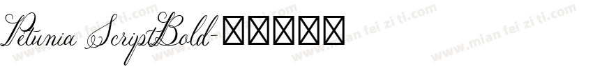 Petunia ScriptBold字体转换